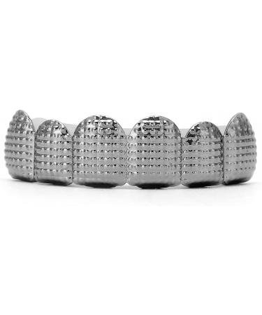 Gold Silver Grillz for Teeth - Unisex Hip Hop False Tooth | Festival Cosplay Costume Accessories (Black) - Buy Online on GoSupps.com