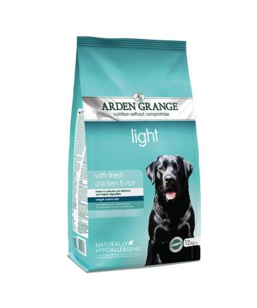 Arden Grange Adult Dry Dog Food Light with Fresh Chicken and Rice 12 kg 12 kg (Pack of 1)