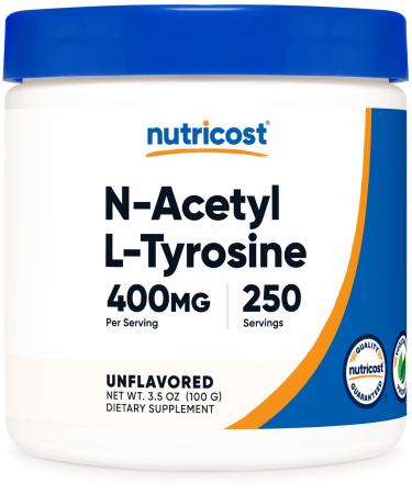 Nutricost Pure N-Acetyl L-Tyrosine (NALT) Powder 100 Grams 250.0 Servings (Pack of 1)