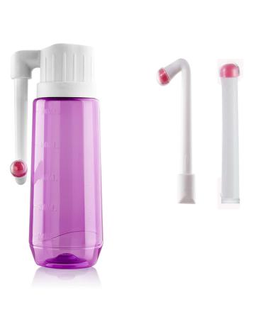 Brigtviee Peri bottle-portable bidet for the puerperium care dam pain relief-500 ml squeezing bottle with 60 angle nozzle and straight nozzle intimate shower puerperium and buttocks shower