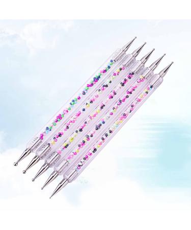 Lurrose 5pcs Nail Pencil Accessories - Acrylic Dotting Pens Double Head Stylist & Gemstone Bead Tools for Nail Art - Buy Online on GoSupps.com