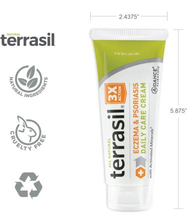Terrasil Eczema and Psoriasis Cream 85g - Natural Relief for Severe Outbreaks, Rashes, and Dry Skin - Buy Online on GoSupps.com