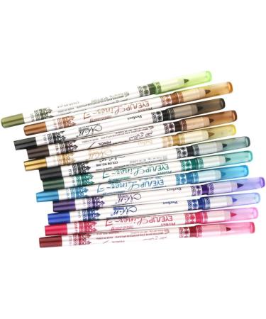 Jojomis 12 Pencil Pen Waterproof Eye-Liner for Eyes Makeup Beauty Comestic - Buy Online on GoSupps.com