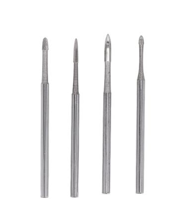 Premium Acrylic Nail Tools - 4pcs Tungsten Steel Nail Drill Bit Set for Rhinestone Removal & Polishing - Manicure Essentials - Buy Online on GoSupps.com
