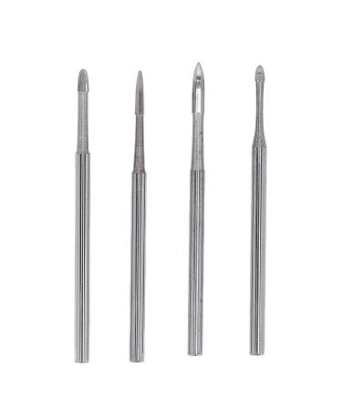 4pcs Tungsten Steel Nail Drill Bit Set Rhinestone Removal Nail Polishing Grinding Head Manicure Tool