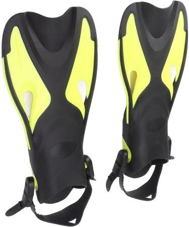 BOLORAMO Swimming Fins for Adults - Premium Diving Fins in Black & Yellow (Size 9-11 / 42-45) - Perfect for Open Water Adventures - Buy Online on GoSupps.com
