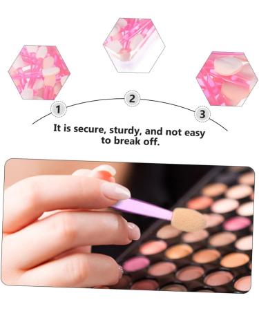 Baluue 50pcs Double Ended Eyeshadow Brush Eye Makeup Tools Makeup Eyeshadow Face Powder Kit Pink Plastic - Buy Online on GoSupps.com