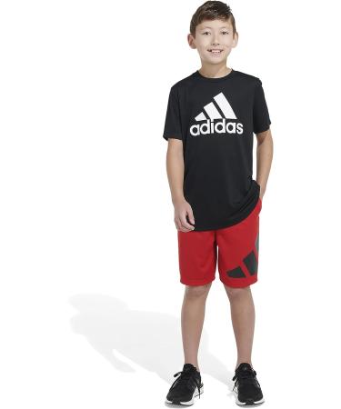 adidas Boys' Big Aeroready Performance Shorts 14-16 - Scarlet - Buy Online on GoSupps.com