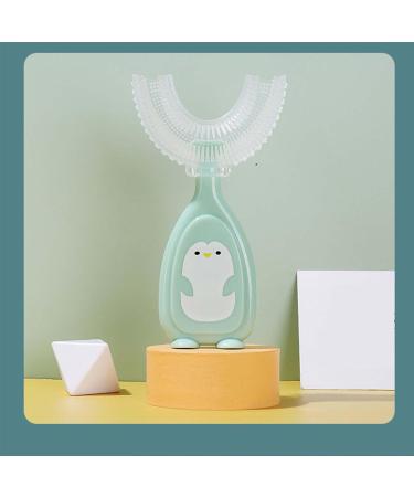 U-shaped Silicone Toothbrush for Babies - Manual Mouth Cleaning Tool (Green L) - Ideal for Children - Buy Online on GoSupps.com