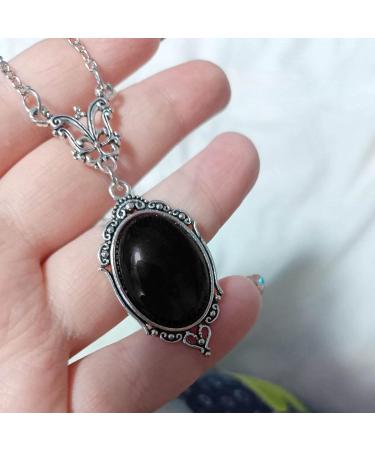 Oralgo Gothic Bloodstone Necklace - Vintage Vampire & Butterfly Design for Men & Women - Buy Online on GoSupps.com