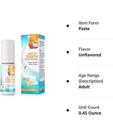 Instant Teeth Whitening Paint & Repair Kit - Tooth Polish for Brighter Smile - Buy Online on GoSupps.com