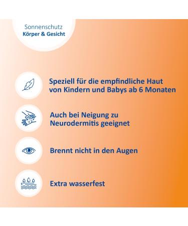  Ladival Ladival SPF 50+ Sunscreen Lotion for children and babies from 6 months extra waterproof with 4 layers of cellular protection 200 ml - Buy Online on GoSupps.com