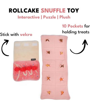 CHEWFFON Dog Birthday Cake Puzzle Toy for Mental Stimulation - Strawberry Cake Flavor - Buy Online on GoSupps.com