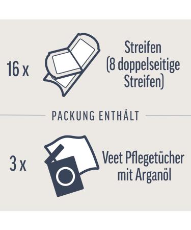 Veet Cold Wax Strips for Bikini & Armpits - 16 Pack for Normal Skin | Worldwide Shipping - Buy Online on GoSupps.com