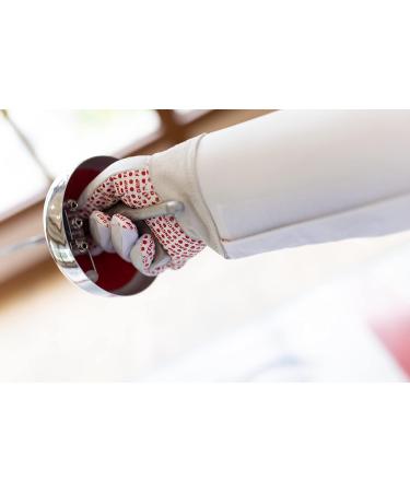 Pro-Style Dual Layer Padded Fencing Glove - Washable with Anti-Slip Coating | FIE Approved Right Hand Glove - White Large - Buy Online on GoSupps.com