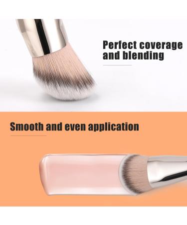 TEOYALL Flat Angled Foundation Brush | Large Dense Kabuki Brush for Liquid Cream & Powder Makeup - Best for Flawless Base Application - Buy Online on GoSupps.com