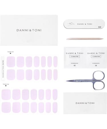 Danni & Toni 28 Semi Cured Gel Nail Polish Strips - Pearlescent Purple | Salon-Quality Manicure Stickers Set - Buy Online on GoSupps.com