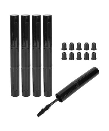 5pcs Empty Mascara Tubes - DIY Black Eyelash Wand Cream Bottle with Spiral Design for Liquid Eyeliner - Buy Online on GoSupps.com