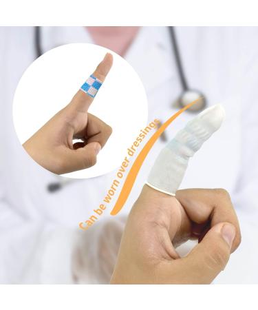 100 Pcs Disposable Latex Finger Cots for Beauty & Electronics Repair - White - Buy Online on GoSupps.com
