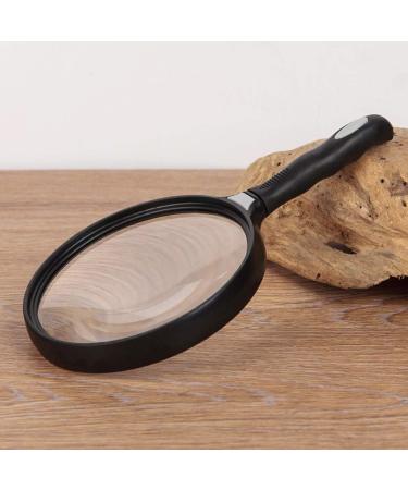 130mm Large Lens Handheld Magnifier 2.5X Reading Newspaper Map Magnifying Glass Ergonomic Handle Loupe Small Gift - Buy Online on GoSupps.com