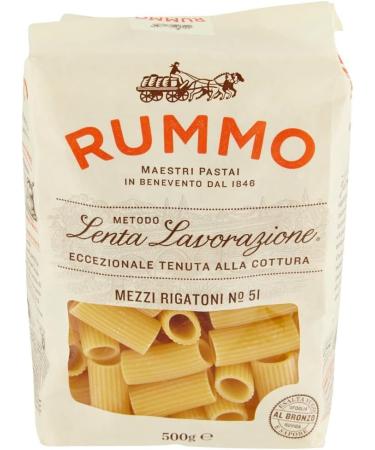  Italian Gourmet E.R. Rummo Mezzi Rigaton N. 51 Durum Wheat Semolina Pasta 500 g + Box Italian Gourmet Tomato Pulp 400 g - Buy Online on GoSupps.com