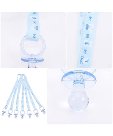 Gadpiparty 20-Piece Baby Shower Accessories | Acrylic Pacifier Necklaces & Guest Gifts | Perfect Baby Party Decorations for Boys & Girls - Blue - Buy Online on GoSupps.com