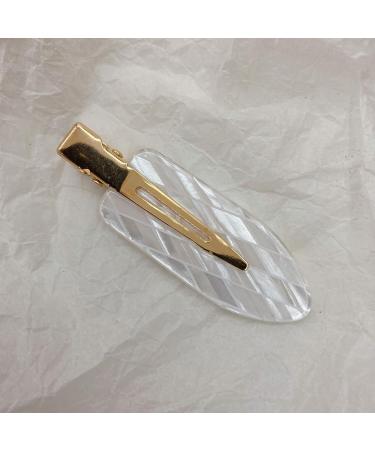 6PCS Large Acrylic Resin Hair Clips for Women - No Crease, No Bend, Flat Design for Bangs, Waves - Duck Bill Style - Buy Online on GoSupps.com