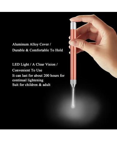 Benkeg Earpick - Luminous Ear Curette & Wax Cleaner with Flashlight | Rose Gold Cleaning Tool for Kids - Buy Online on GoSupps.com