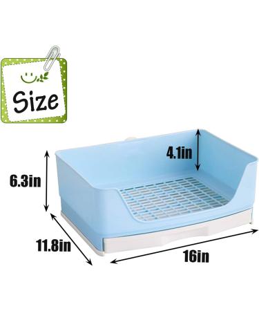 Kathson Large Rabbit Litter Box - Potty Corner Toilet with Drawer for Small Pets - Brown - Buy Online on GoSupps.com
