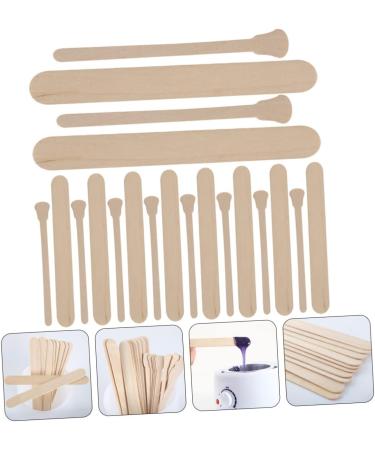 CABILOCK 400 STK Waxed Wooden Applicator Sticks - Portable Wax Tools for Hair Removal & Makeup - Ideal for Waxing Booths - Buy Online on GoSupps.com