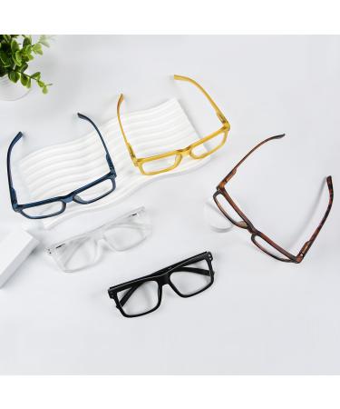 Shop Oversized Square Reading Glasses 5-Pack for Men & Women | +1.25 Strength | Stylish & Comfortable Readers - Buy Online on GoSupps.com