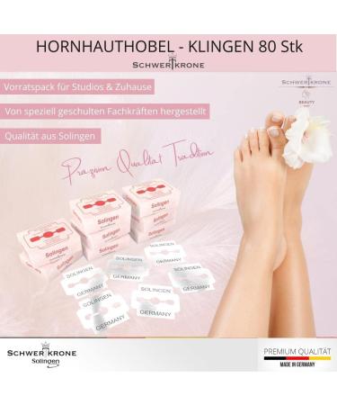 High-Quality Solingen Callus Plane Replacement Blades - Rustproof & Individually Packed (80) | International Shipping Available - Buy Online on GoSupps.com