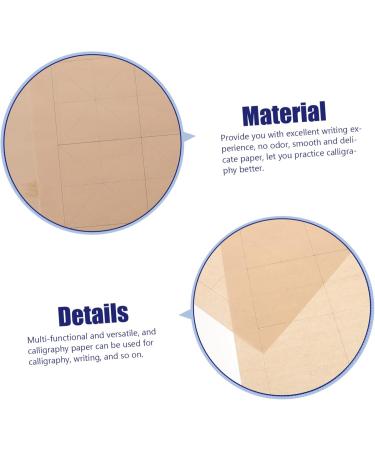 NUOBESTY Rice Paper 100 Sheets Grid Daily Lesson Paper Student Half-baked China Chinese Calligraphy Writing Paper As Shown 1 0.01X23X33CM - Buy Online on GoSupps.com