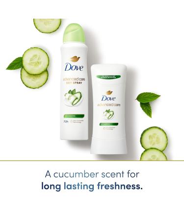 Dove Advanced Care Antiperspirant Deodorant Dry Spray Cool Essentials 3 Count Antiperspirant deodorant for helping your skin barrier repair after shaving With Pro Ceramide Technology 3.8 oz 11.4 Ounce (Pack of 1) Cucumber - Buy Online on GoSupps.com