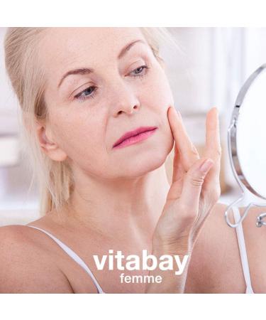 Vitabay Femme - Hyaluronic Acid Mousse 50ml - Anti-aging face cream for women with triple hyaluronic complex Vitamin E Grape seed oil - Wrinkle filler and skin hydration - Buy Online on GoSupps.com