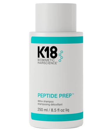 K18 PEPTIDE PREP  Color-Safe Detox Clarifying Shampoo - Non-Stripping  pH-Optimized Cleanse Removes Product Buildup  Dirt  Oils  Metals  8.5 fl oz
