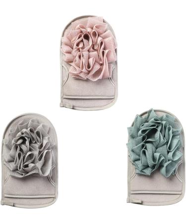 STOBAZA Double Sided Bath Towel Cleaning Sponge - 6 Pcs Facial Cleansing & Dead Skin Remover - Loofah Glove & Shower Scrubber (Assorted Colors 23.5x13.8cm - Buy Online on GoSupps.com