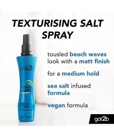 Schwarzkopf Got2b Beach Matte Salt Spray 200ml - Create Effortless Beach Waves - Buy Online on GoSupps.com
