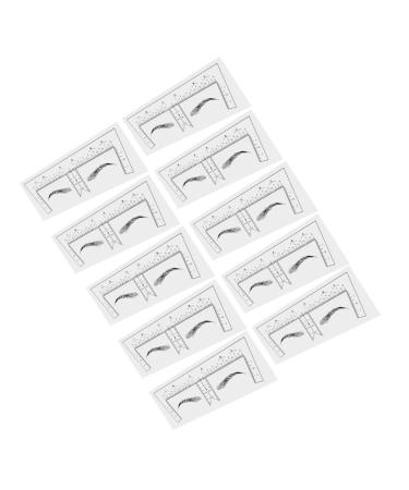 Beavorty Eyebrow Ruler 100pcs Eyebrow Design Ruler Brow Ruler Brow Shaping Template Shape Make up Measuring Ruler Eyebrow Shaper