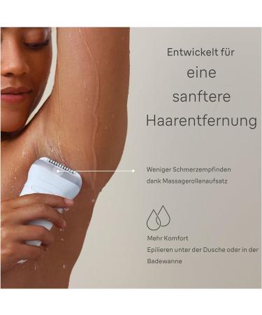 Buy Braun Silk- pil 7 Epilator for Women | Long-Lasting Hair Removal & Bikini Trimmer - White/Silver (Model 7-241) - Buy Online on GoSupps.com
