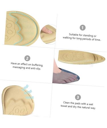 FOMIYES Forefoot Half Size Pad Insoles - 4 Pairs Breathable High Heel Inserts & Cushion Shoe Pads for Comfort - Buy Online on GoSupps.com