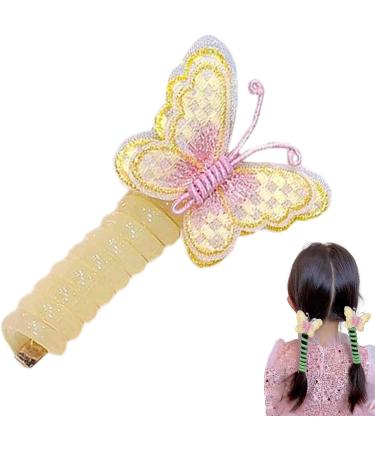 Phone Wire Hair Ties - Telephone Wire Hair Bands Hair Band Hair Tie | Girls Colorful Ponytail Hair Tie Colorful Hair Ties Stylish Hair Tie Hair Elastics Hair Bands for Girls Yellow - Buy Online on GoSupps.com
