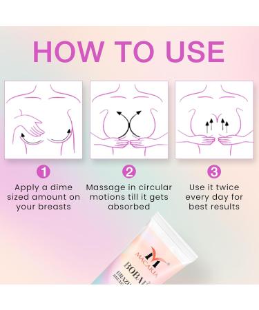Bobae Natural breast Cream Gel firming lifting | Bust Tightening Shape & Size up Toning Firming Massage larger Breast Enhancement enlargement Cream Gel for quick Fast growth - Buy Online on GoSupps.com