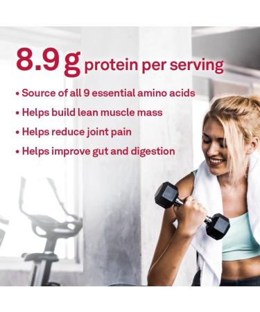 Organika Enhanced Collagen Protein Essential Aminos - Complete Essential Amino Profile for Muscle Growth and Recovery Joint Support and Skin Hydration - Grass Fed Unflavoured - 500g 50 Servings 500 g (Pack of 1) - Buy Online on GoSupps.com