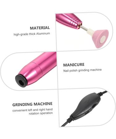Beatifufu 1set Nail Polisher Manicure Grinder Manicure Kit Nail Drill Bit Gel Nailpolish Professional Pedicure Kit Nail Bits Gel Nail Kit Electric Nail File Electric Nail Drill Aluminum 13x2.5cm Rosy - Buy Online on GoSupps.com