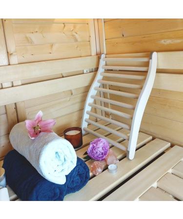 Shop 2x Hofmeister Ergonomic Sauna Backrest - High-Quality Linden Wood 51 cm Non-Slip Support Made in Europe - Buy Online on GoSupps.com