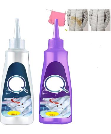 Clothes Stain Remover Laundry Stain Remover Active Enzyme Clothes Stain Remover Active Enzyme Laundry Stain Remover - White Shirt Guardian 2pcs