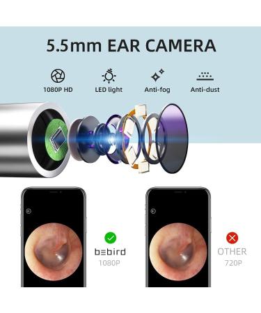 Earwax Removal Tool with Camera and 6 LED Lights - Waterproof Otoscope for Android - Blue - Buy Online on GoSupps.com