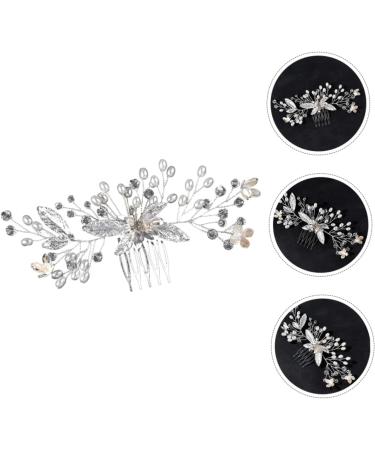 FOYTOKI Handmade Crystal Tiara Bridal Hair Comb Wedding Hair Accessories for Brides Wedding Hair Comb for Brides Bride Headpieces for Wedding Bridal Rhinestone Headpieces Bridal Headdress - Buy Online on GoSupps.com