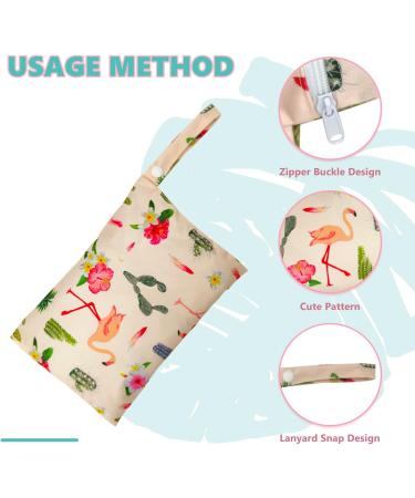 CHEERYMAGIC Wet Dry Bag Baby Cloth Nappy Wet Bags Waterproof Wet Bag Outdoor Organiser Bag for Baby Items Washable Travel Dry Wet Bag for Beach Pool Daycare Gym A4-MNNBD (Grus Japonensis) - Buy Online on GoSupps.com